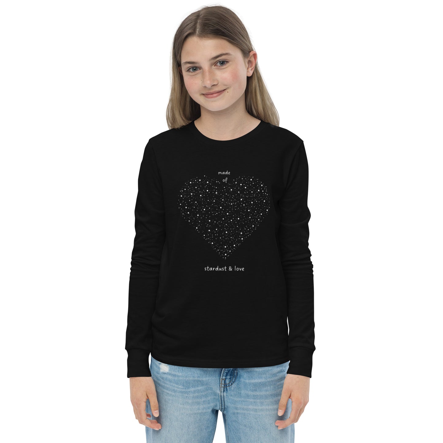 Stardust And Love - Youth Long Sleeve Cotton T-Shirt