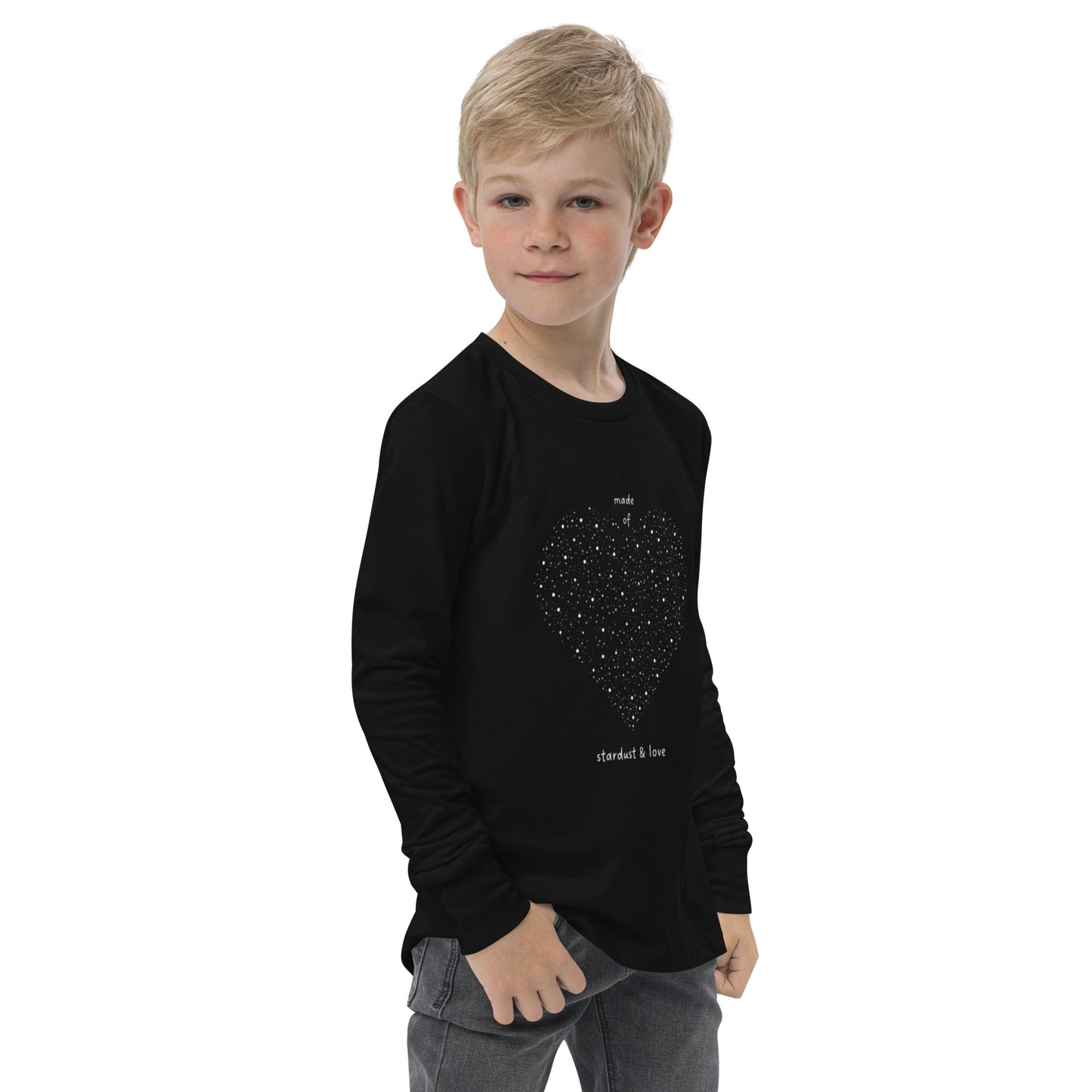 Stardust And Love - Youth Long Sleeve Cotton T-Shirt
