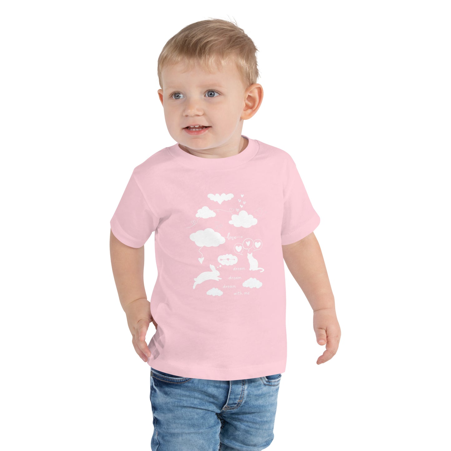 Dream With Me - Toddler Short Sleeve Cotton T-Shirt