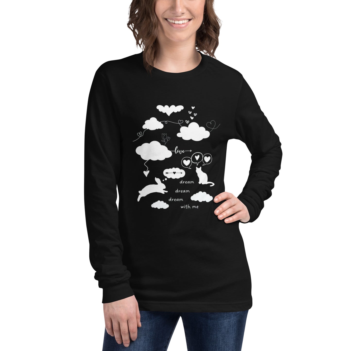 Dream With Me - Unisex Long Sleeve Cotton T-Shirt