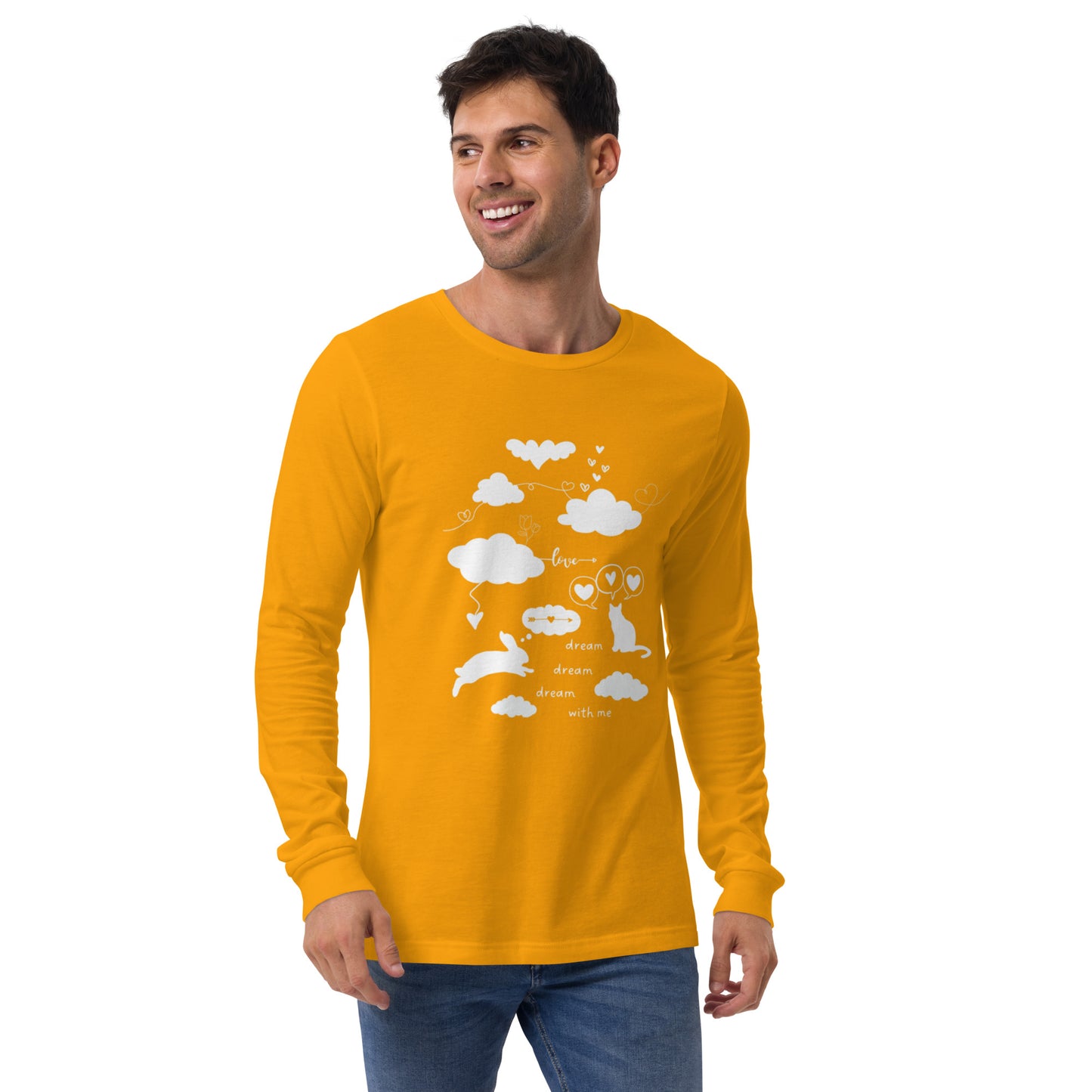 Dream With Me - Unisex Long Sleeve Cotton T-Shirt