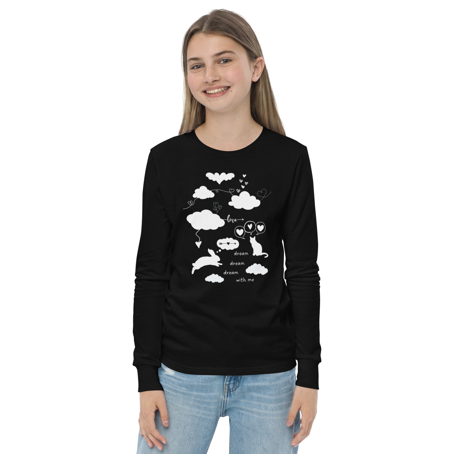 Dream With Me - Youth Long Sleeve Cotton T-Shirt