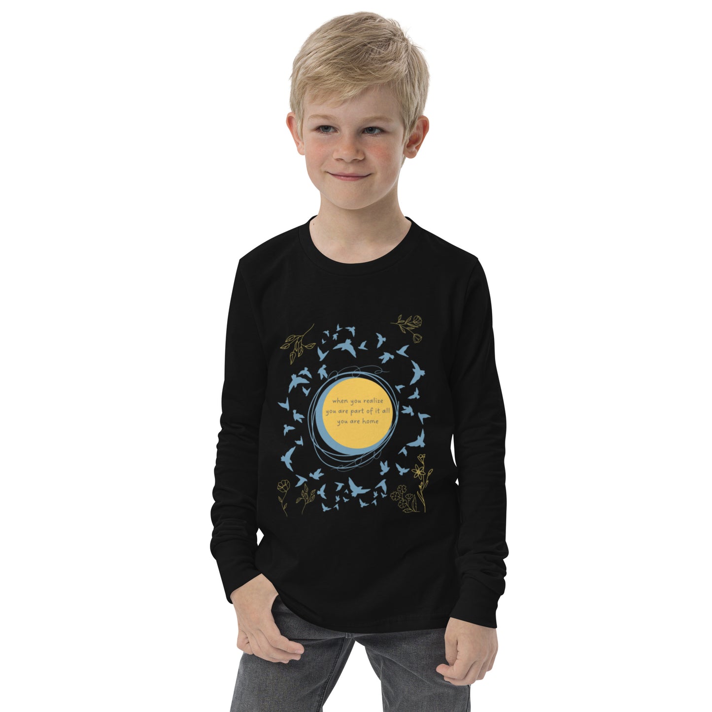 Part Of It All - Youth Long Sleeve Cotton T- Shirt