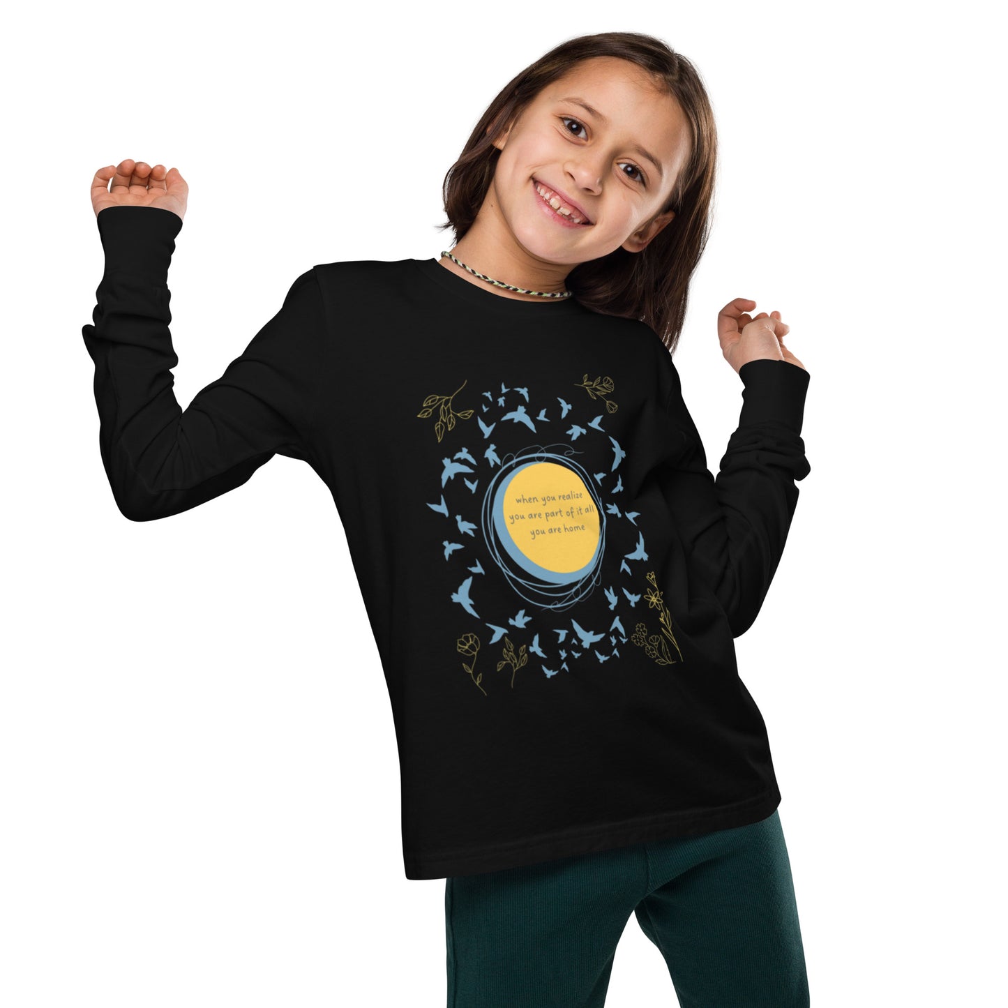 Part Of It All - Youth Long Sleeve Cotton T- Shirt