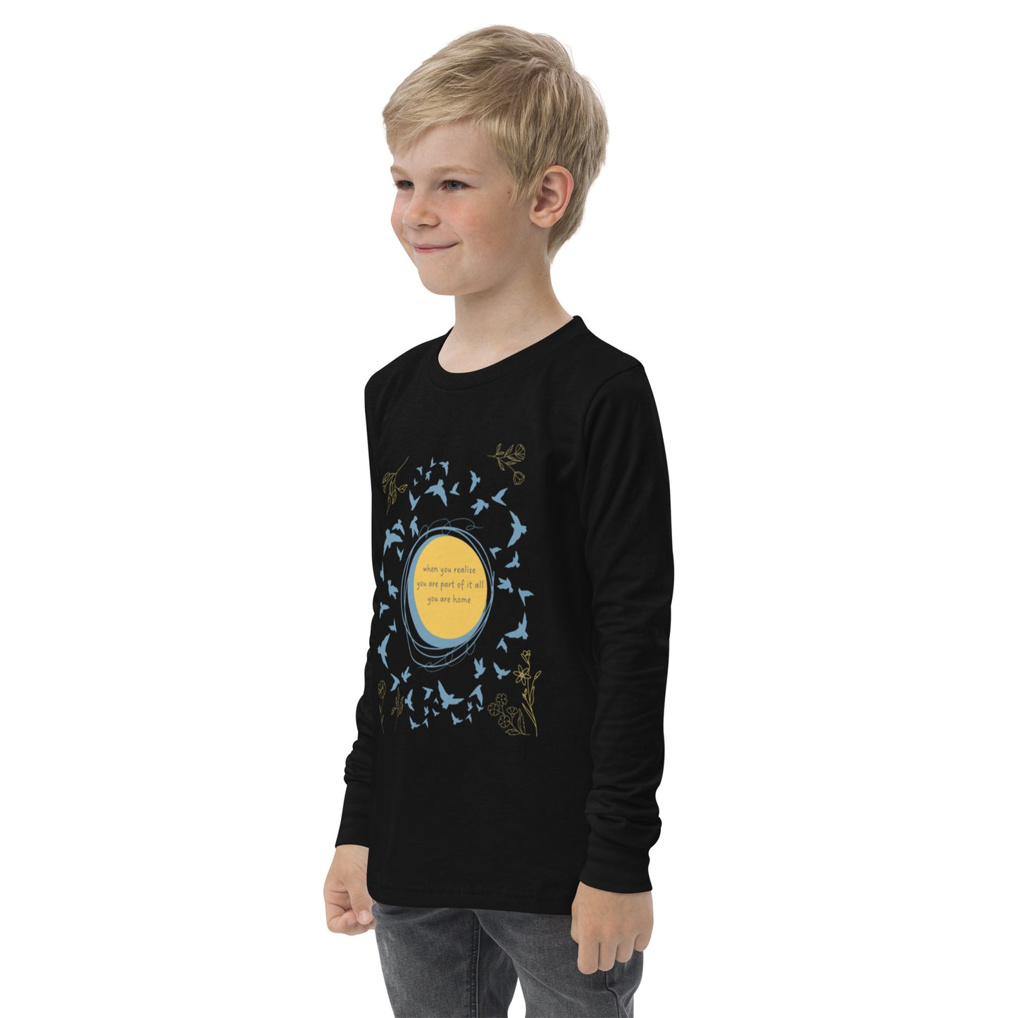 Part Of It All - Youth Long Sleeve Cotton T- Shirt