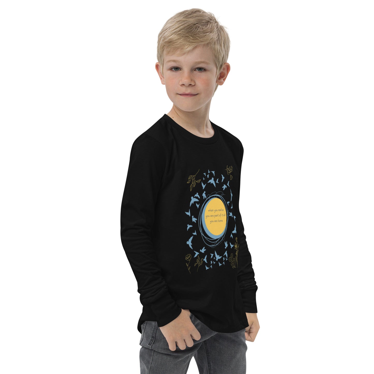 Part Of It All - Youth Long Sleeve Cotton T- Shirt