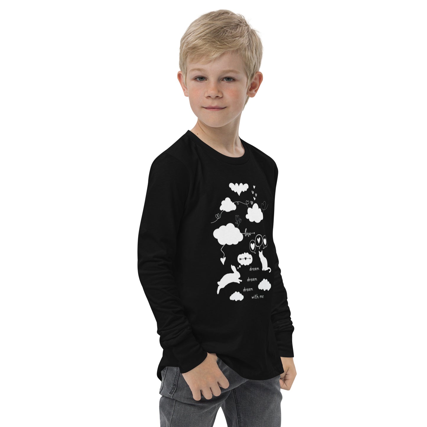 Dream With Me - Youth Long Sleeve Cotton T-Shirt