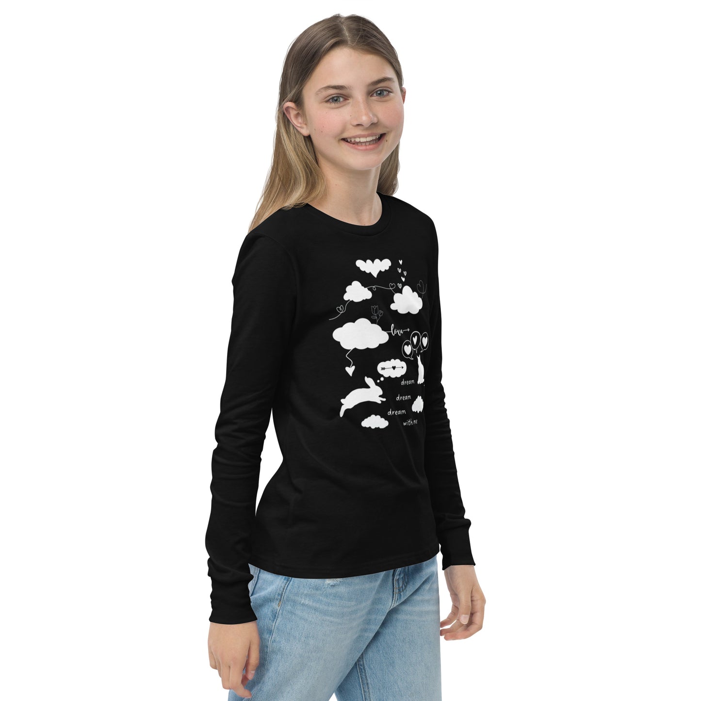 Dream With Me - Youth Long Sleeve Cotton T-Shirt