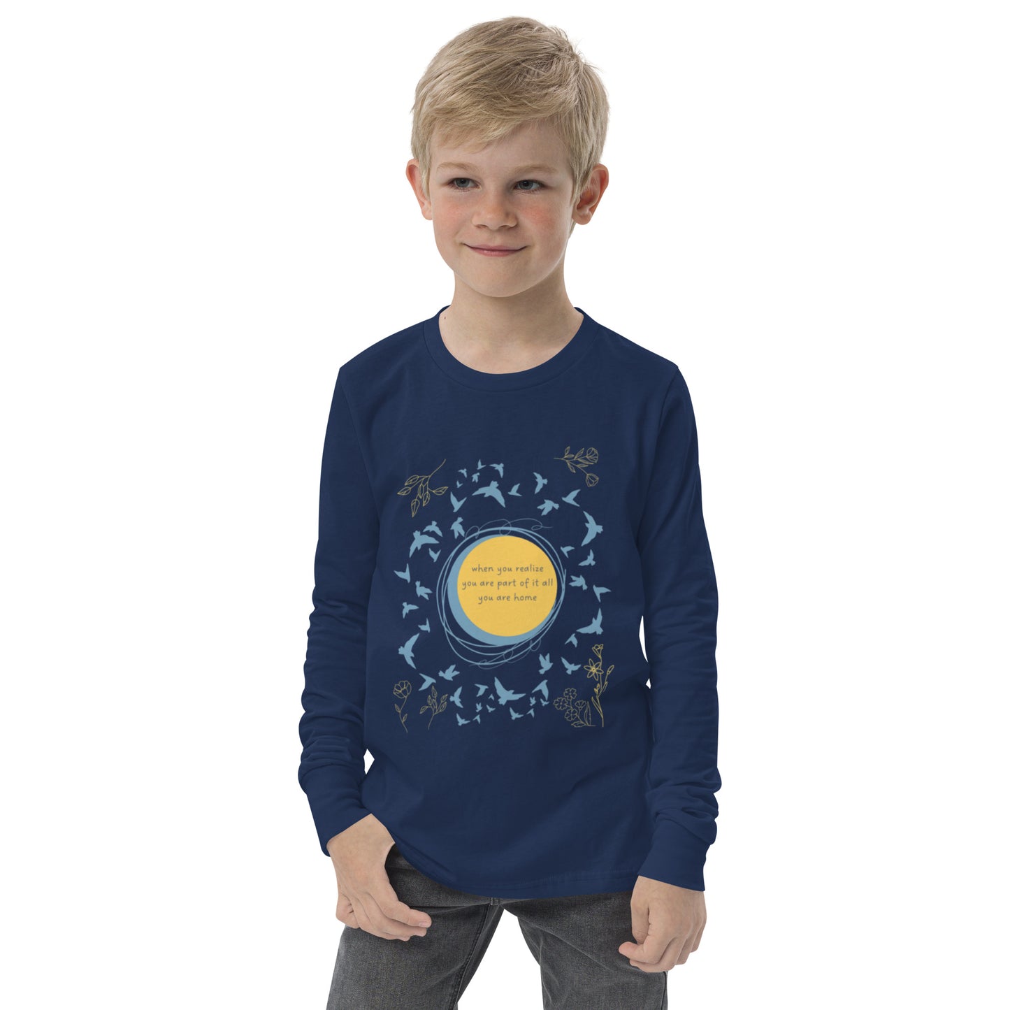 Part Of It All - Youth Long Sleeve Cotton T- Shirt