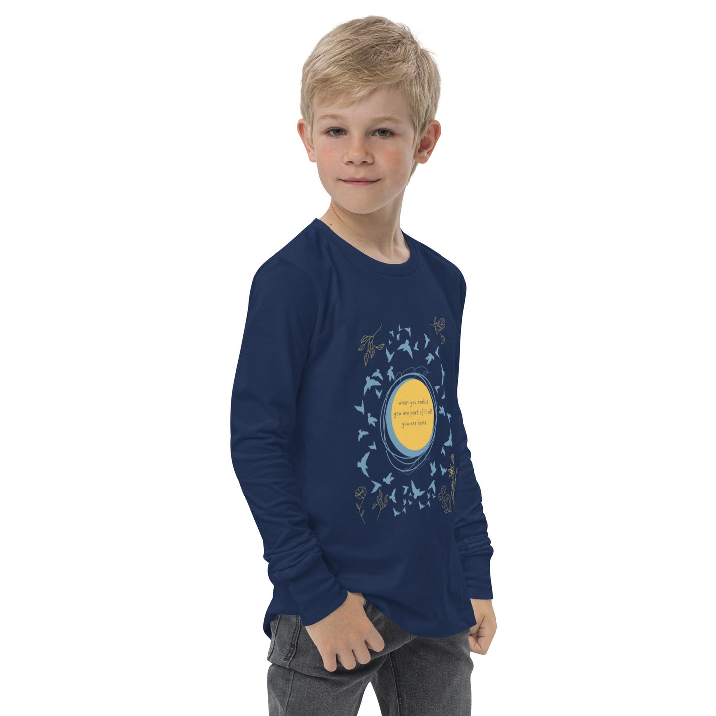 Part Of It All - Youth Long Sleeve Cotton T- Shirt